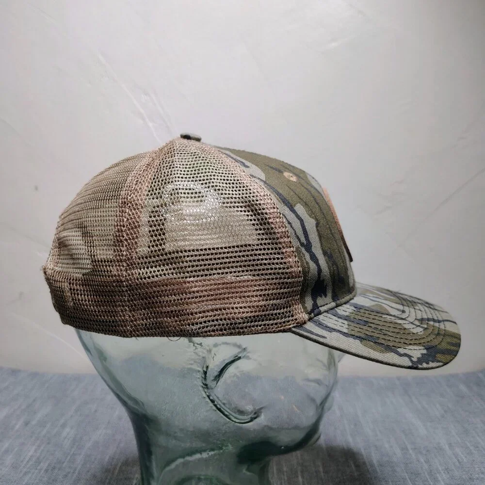 Leupold Optics Trucker Hat Cap‎ Snap Back Tree Bark Camo Mesh Hunting Work Men's